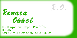 renata oppel business card